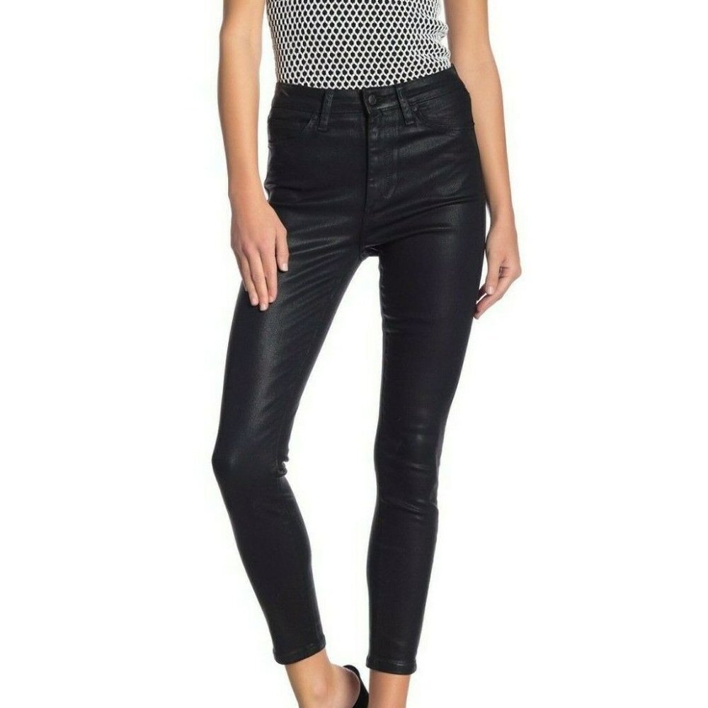 Joes Coated High rise skinny ankle jeans